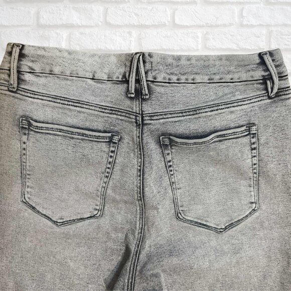 Good American Good Waist High Rise Skinny Jeans Acid Wash Gray Size 18 Plus Size - Picture 8 of 9